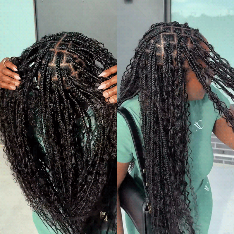 US Only|QVR #1B Water Wave Bulk Braiding Hair