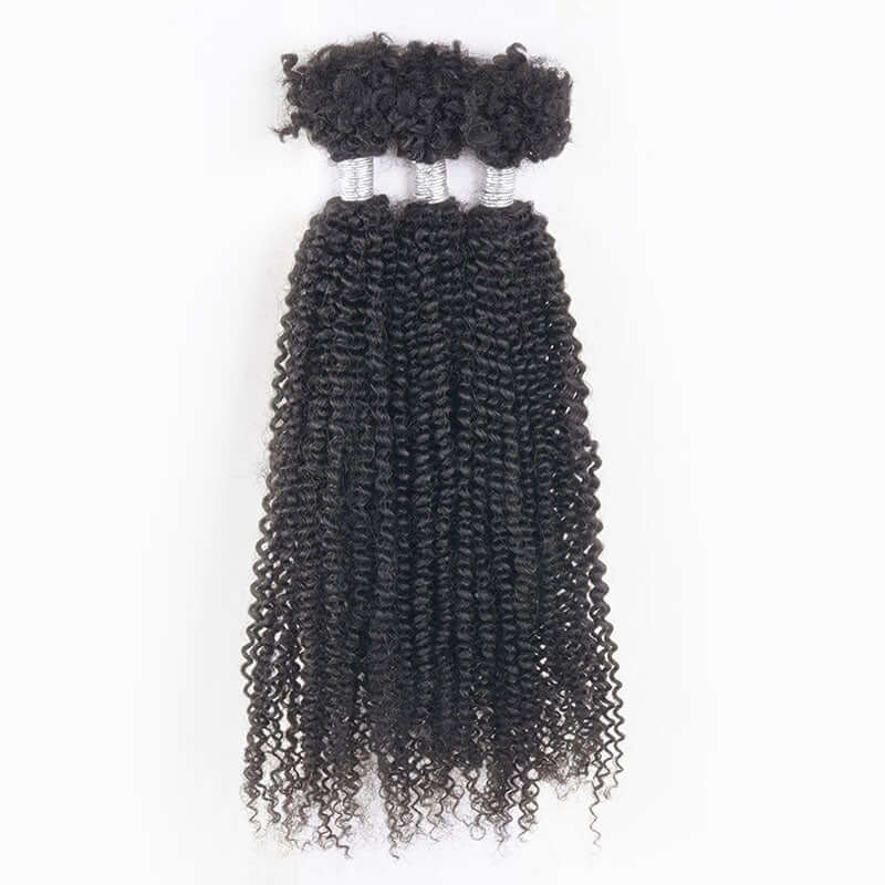 Flash Sale|QVR Afro Kinky V Bulk Natural Curly Human Hair for Kinky Twist
