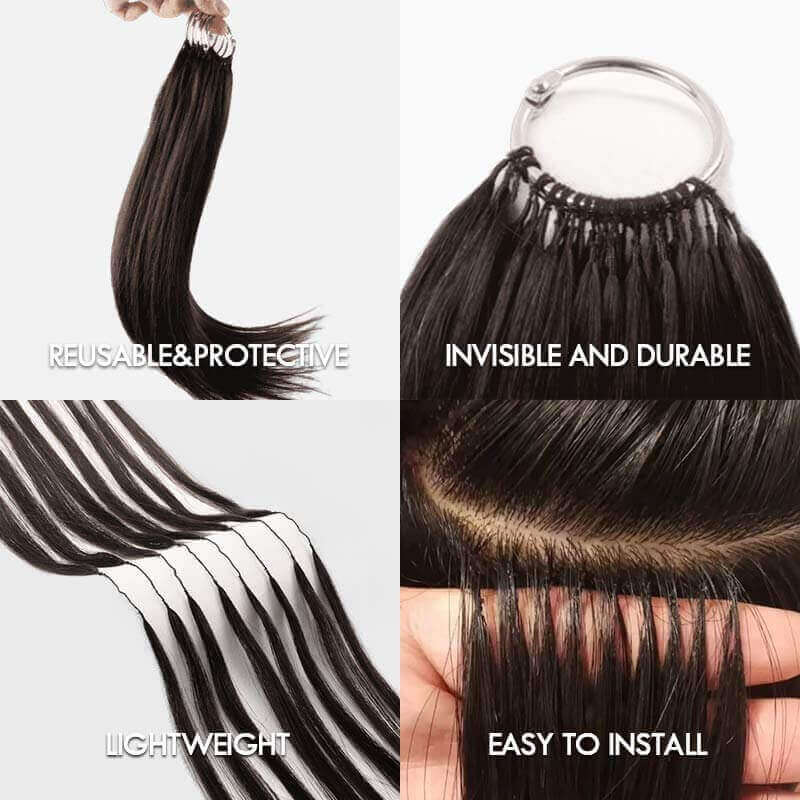 $100off Member Sale| Natural Black Water Wave Feather Crochet Hair