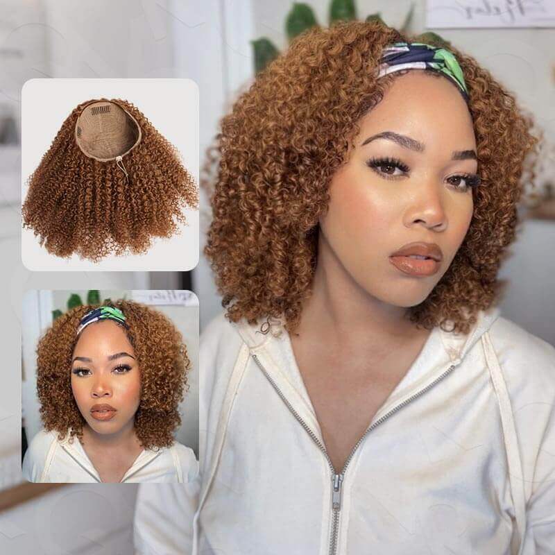 Flash Sale|QVR Glueless Half Wig 3 In 1 Twist Curly Human Hair