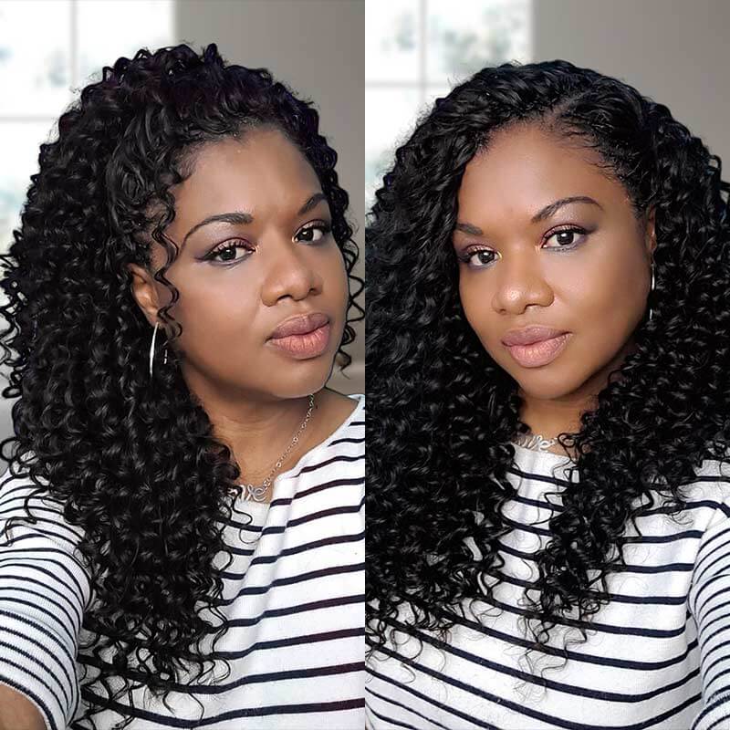 P3G5|Burmese Curly Feather Crochet Human Hair