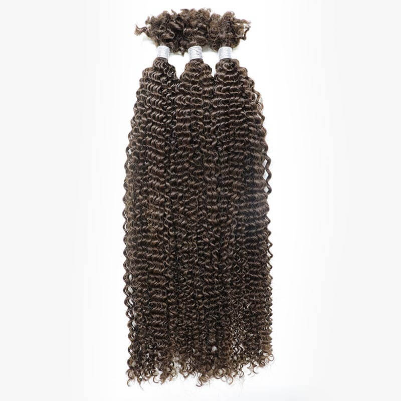 Flash Sale|QVR Afro Kinky V Bulk Natural Curly Human Hair for Kinky Twist