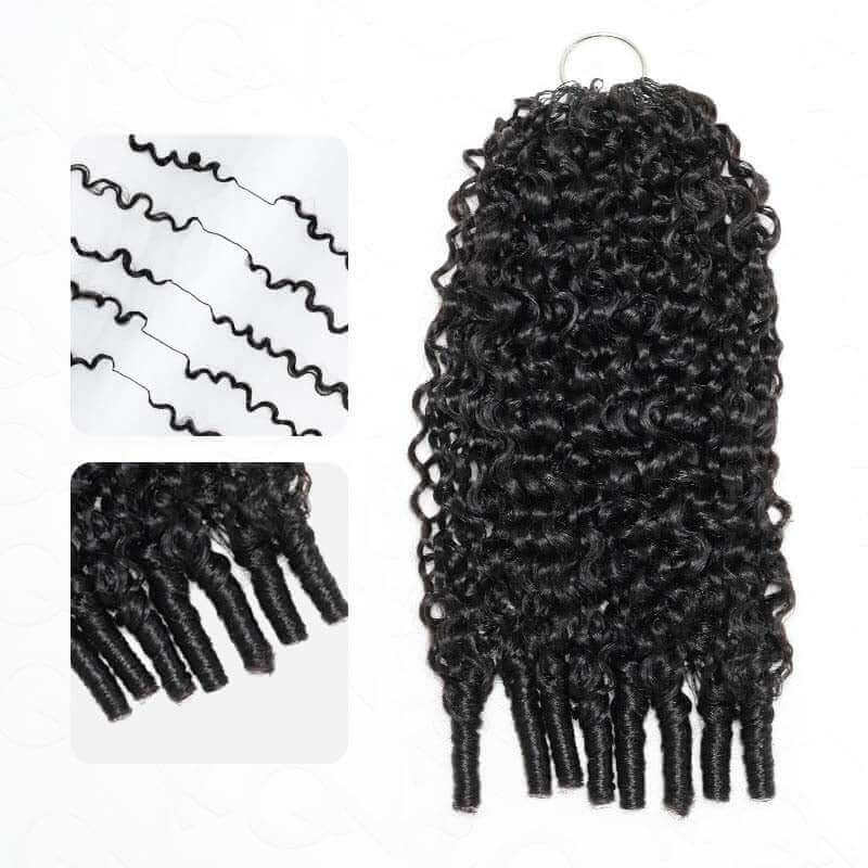 $100off Member Sale|Burmese Curly Feather Crochet Human Hair