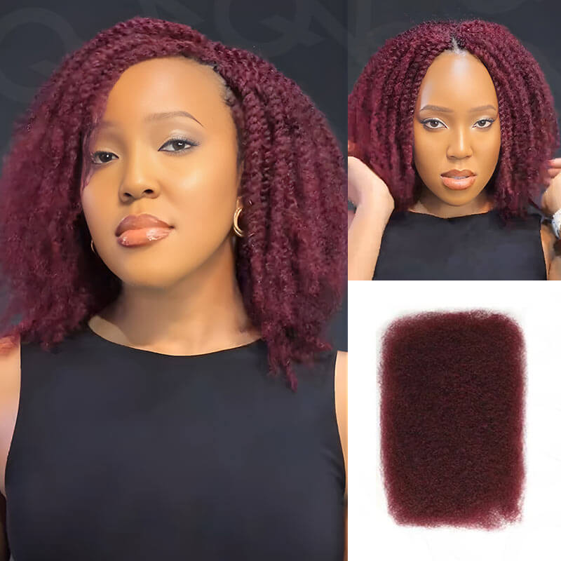 MATCH SALE|QVR #99J Afro Kinky Bulk Human Hair