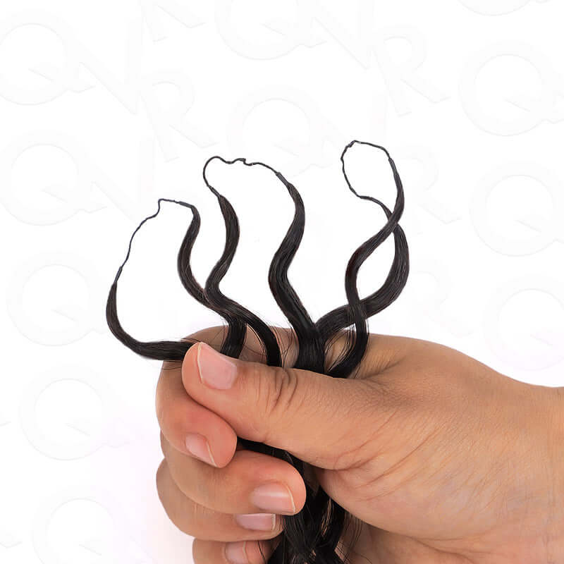 $100off Member Sale| Natural Black Water Wave Feather Crochet Hair