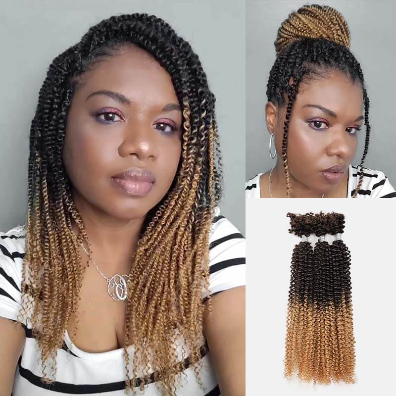 Flash Sale|QVR Afro Kinky V Bulk Natural Curly Human Hair for Kinky Twist