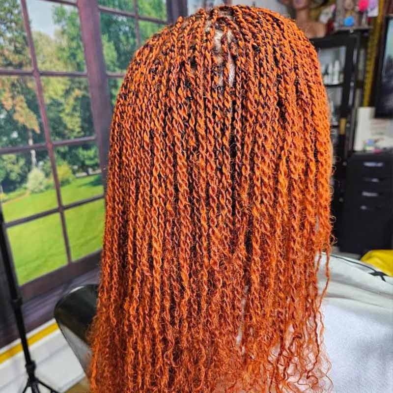 QVR 1 Pack Ginger Orange Afro kinky Bulk Human Hair