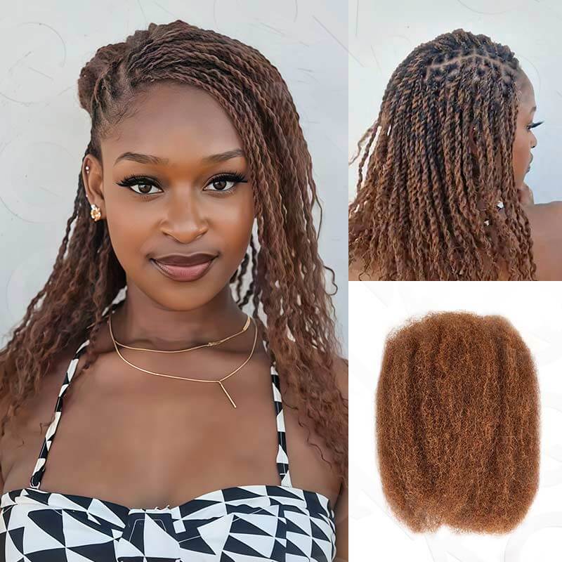 $100off Member Sale| Mix #4/30 Afro kinky Bulk Human Hair