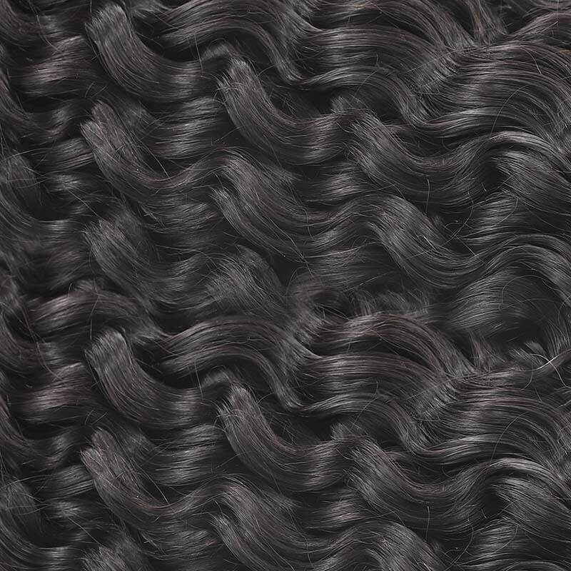 $100off Member Sale| Natural Black Water Wave Feather Crochet Hair
