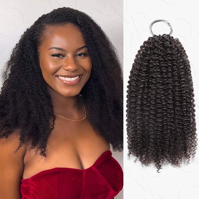 $100off Member Sale|Burmese Curly Feather Crochet Human Hair