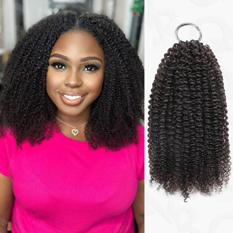 $100off Member Sale| Natural Black Water Wave Feather Crochet Hair