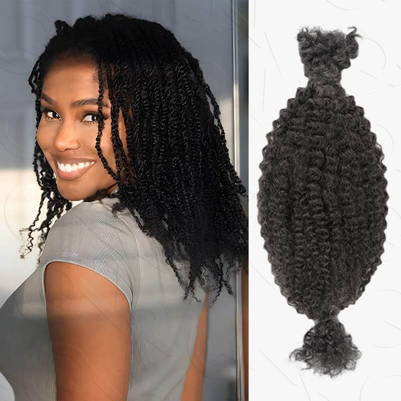 US Only|QVR #1B Spring Twist Human Hair 4a/3c Extensions