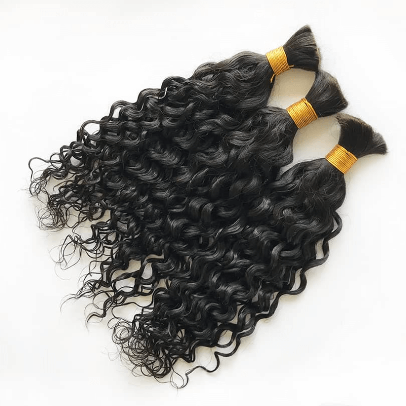 US Only|QVR #1B Water Wave Bulk Braiding Hair