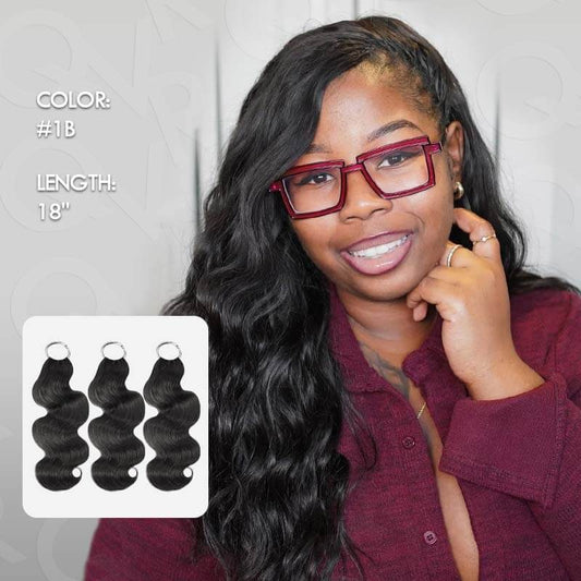 Wholesale|Compre 15 paquetes de extensiones de cabello humano trenzado a crochet con ondas corporales y plumas, reciba 10 paquetes gratis