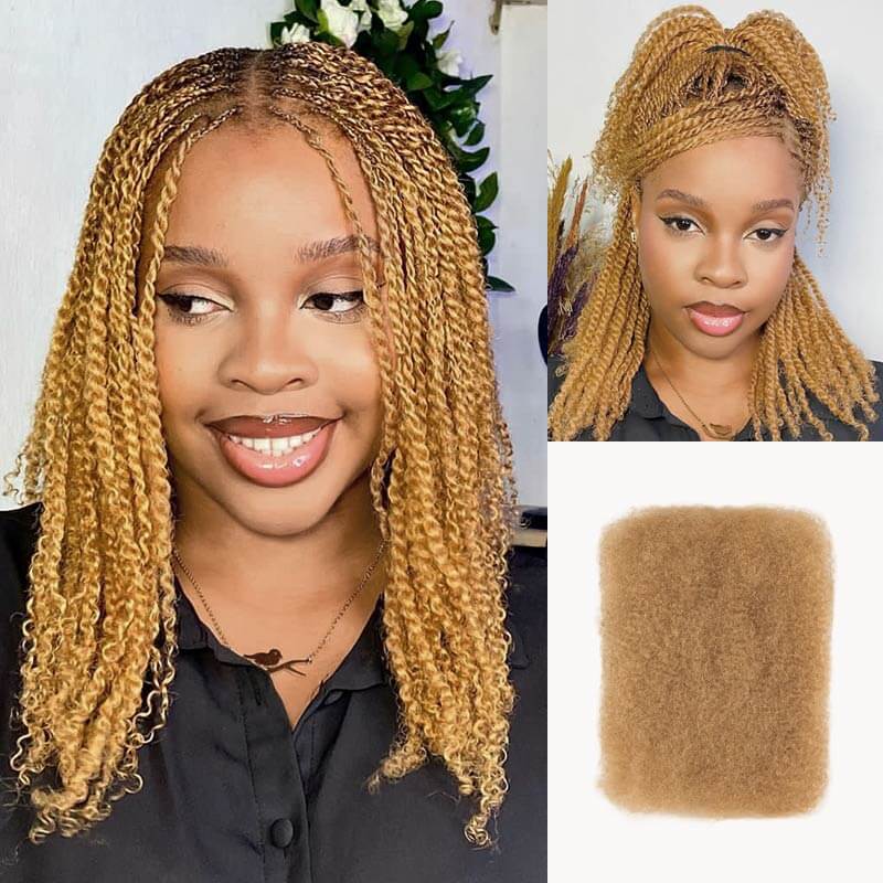 $100off Member Sale|Natural Black Afro kinky Bulk Human Hair