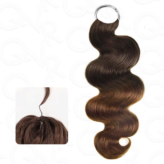 Solo EE. UU. | QVR #T2/30 Cabello Humano de Ganchillo Body Wave Feather