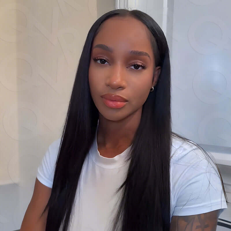 Flash Sale|QVR Invisible 9PCS 5PCS Volumizer Natural Straight Clip In Human Hair Extensions