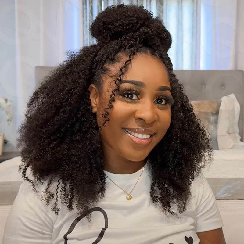 $100off Member Sale|Afro Kinky Curly Feather Crochet Human Hair