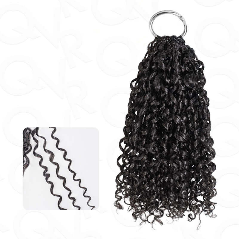 $100off Member Sale| Natural Black Water Wave Feather Crochet Hair