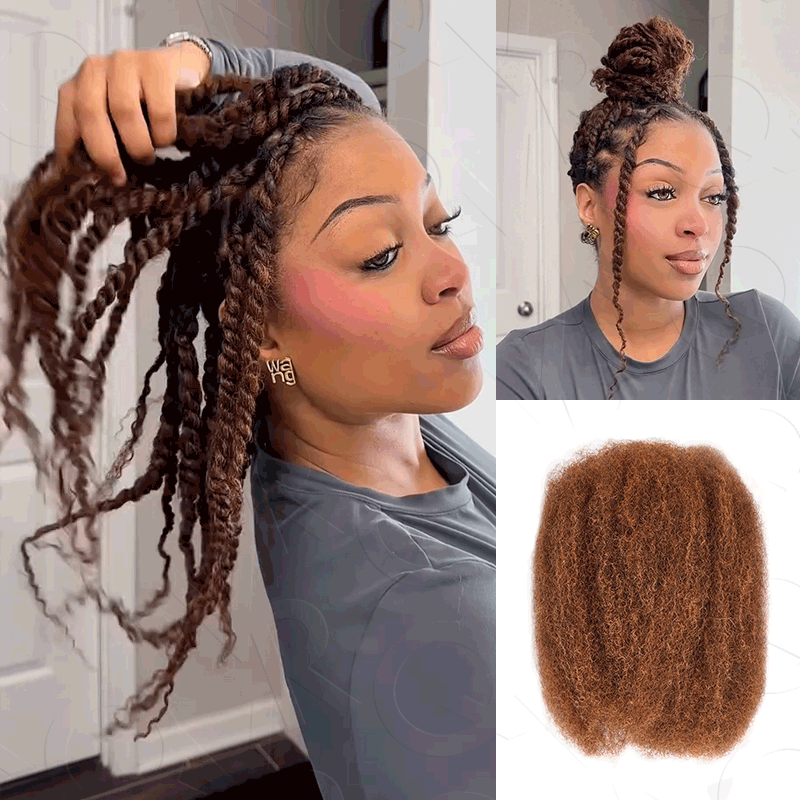 $100off Member Sale|Dark Brown Afro kinky Bulk Human Hair