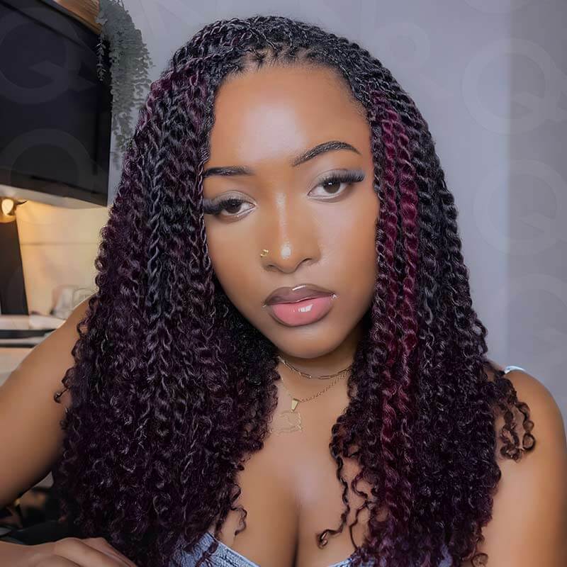 B3G1| QVR Mix Colors Color Afro Kinky Bulk Human Hair