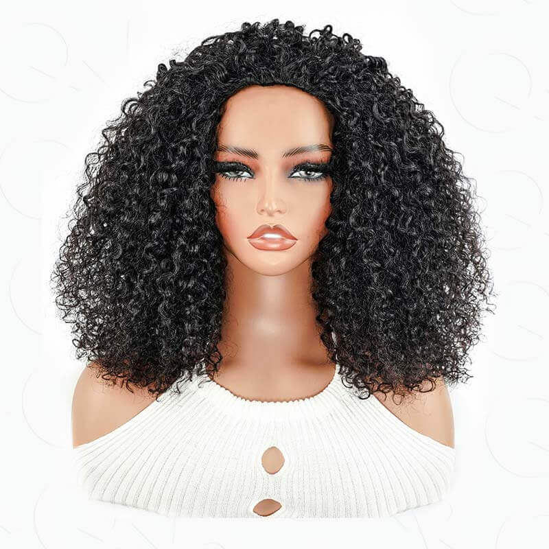 BFCM Combo|QVR Twist Curly Half Wig Human Hair