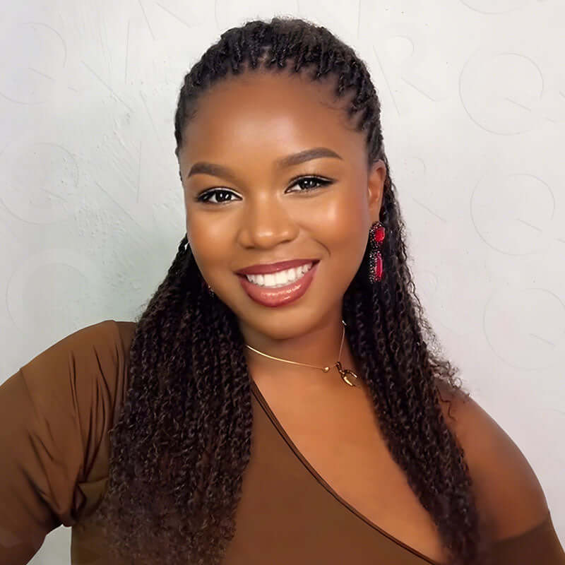 B3G1|Dark Brown Afro kinky Bulk Human Hair