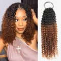 $100off Member Sale|#T1B/30 Small Kinky Curly Feather Crochet Hair
