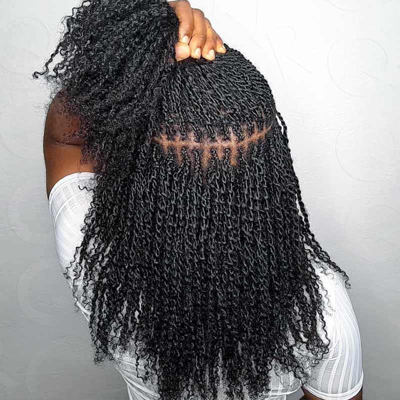 B3G1|Mix #4/30 Afro kinky Bulk Human Hair