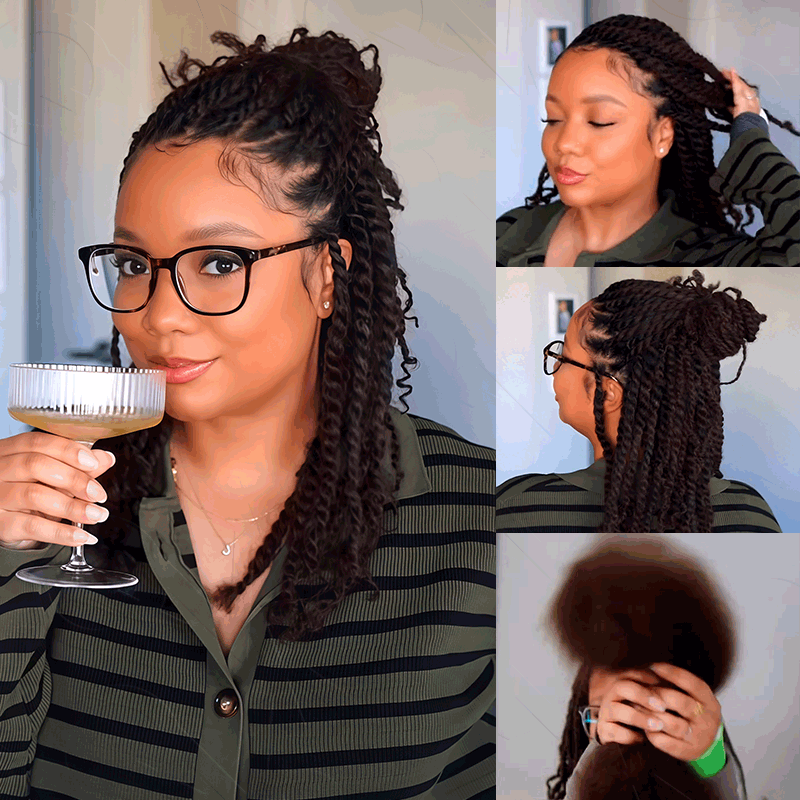 $100off Member Sale|Dark Brown Afro kinky Bulk Human Hair