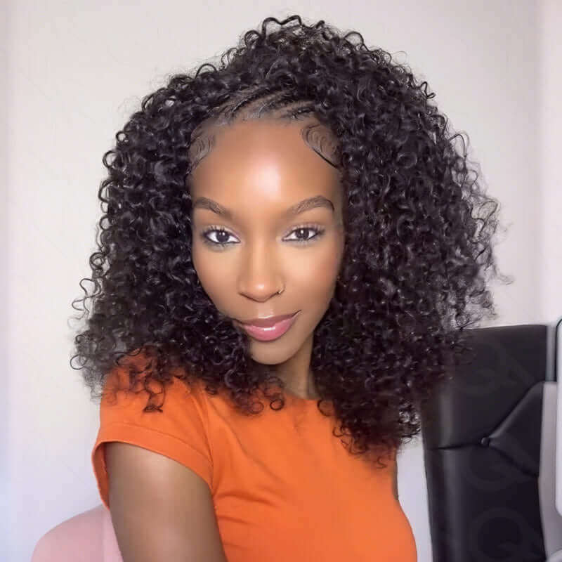 BFCM Combo|QVR Twist Curly Half Wig Human Hair