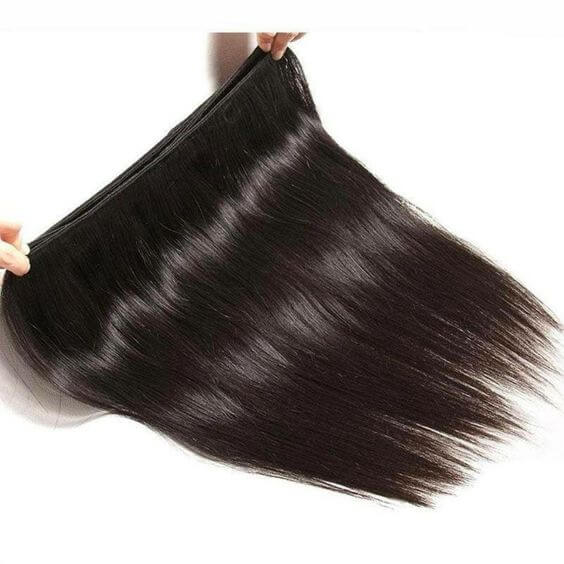 QVR 12A Silk Straight Virgin Human Hair Bundles 3 Bundles Body Wave Natural Color Hair Weave