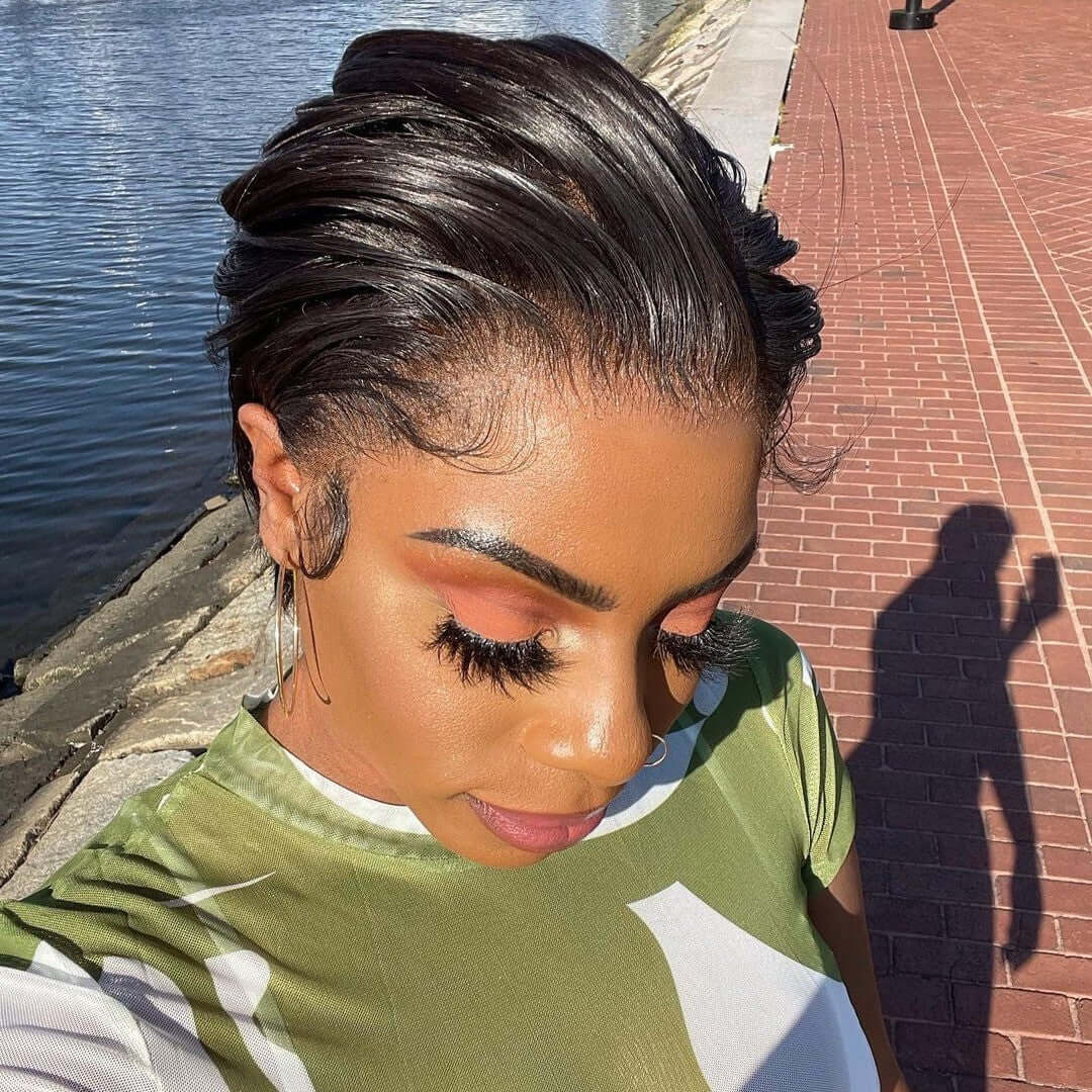 BOGO|Boss Lady Side Part Pixie Cut Wigs