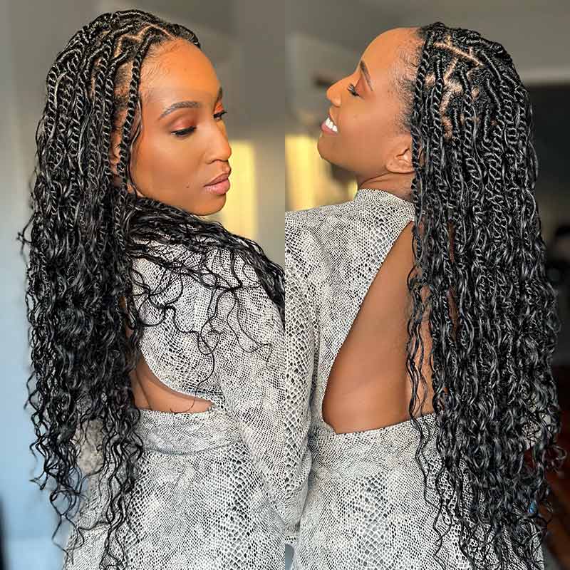 US Only|QVR #1B Water Wave Bulk Braiding Hair