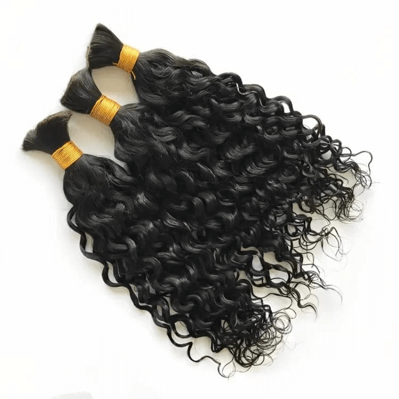 US Only|QVR #1B Water Wave Bulk Braiding Hair