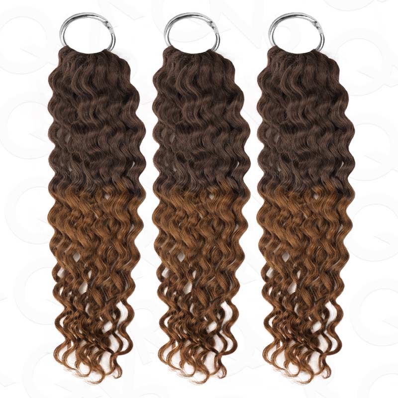 US Only|QVR #T2/30 Water Wave Feather Crochet Human Hair